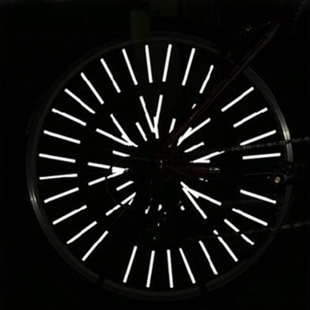 Set 12 ống phản quang trang trí căm xe đạp dài 8cm