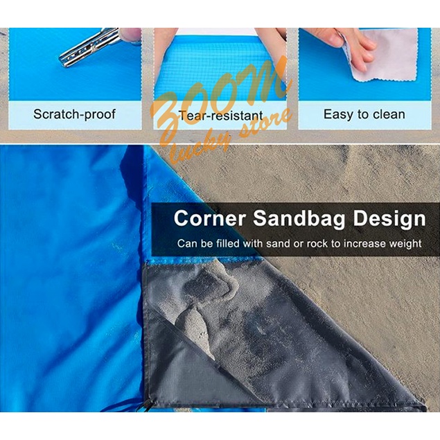 Thảm dã ngoại 2mx2m1 không thấm nước ngoài trời dùng lót đáy Lều cắm trại ,trải dã ngoại picnic,tắm nắng đi biển.