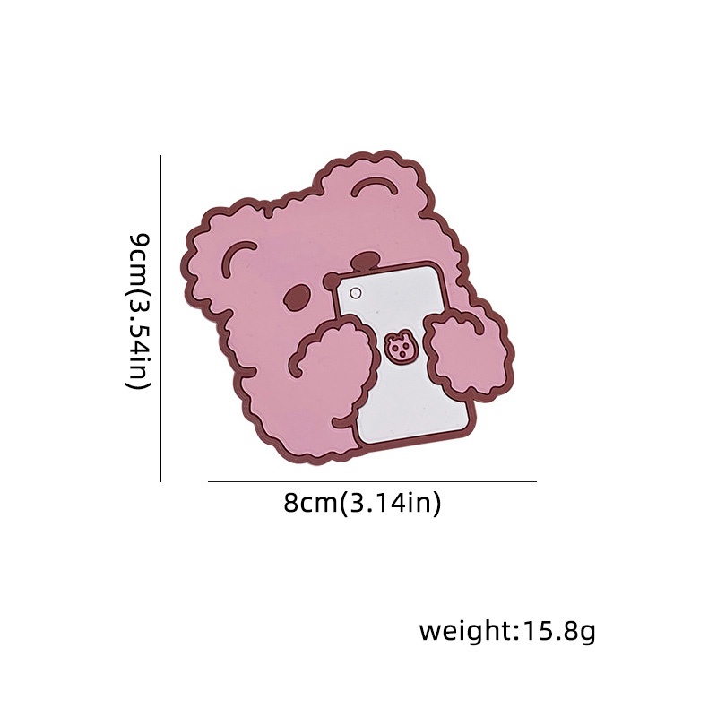 Miếng lót ly HOUSEEKER chống trượt không thấm nước họa tiết hoạt hình dễ thương sáng tạo