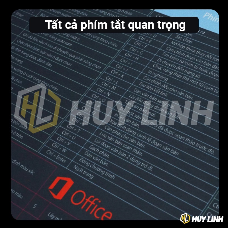 Tấm thảm lót chuột đa năng phím tắt Office/Photoshop/Autocad - Pad Mouse kích thước lớn chống nước