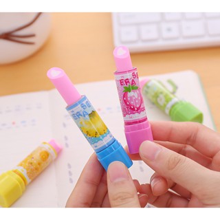 combo 5 Tẩy bút chì hình son môi nhiều màu cho bé