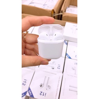 Tai Nghe i12 TWS cảm biến vân tay (đen - trắng-xanh-vàng-đỏ)