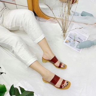 ( ảnh thật ) Guốc quai trong đế trong 3cm