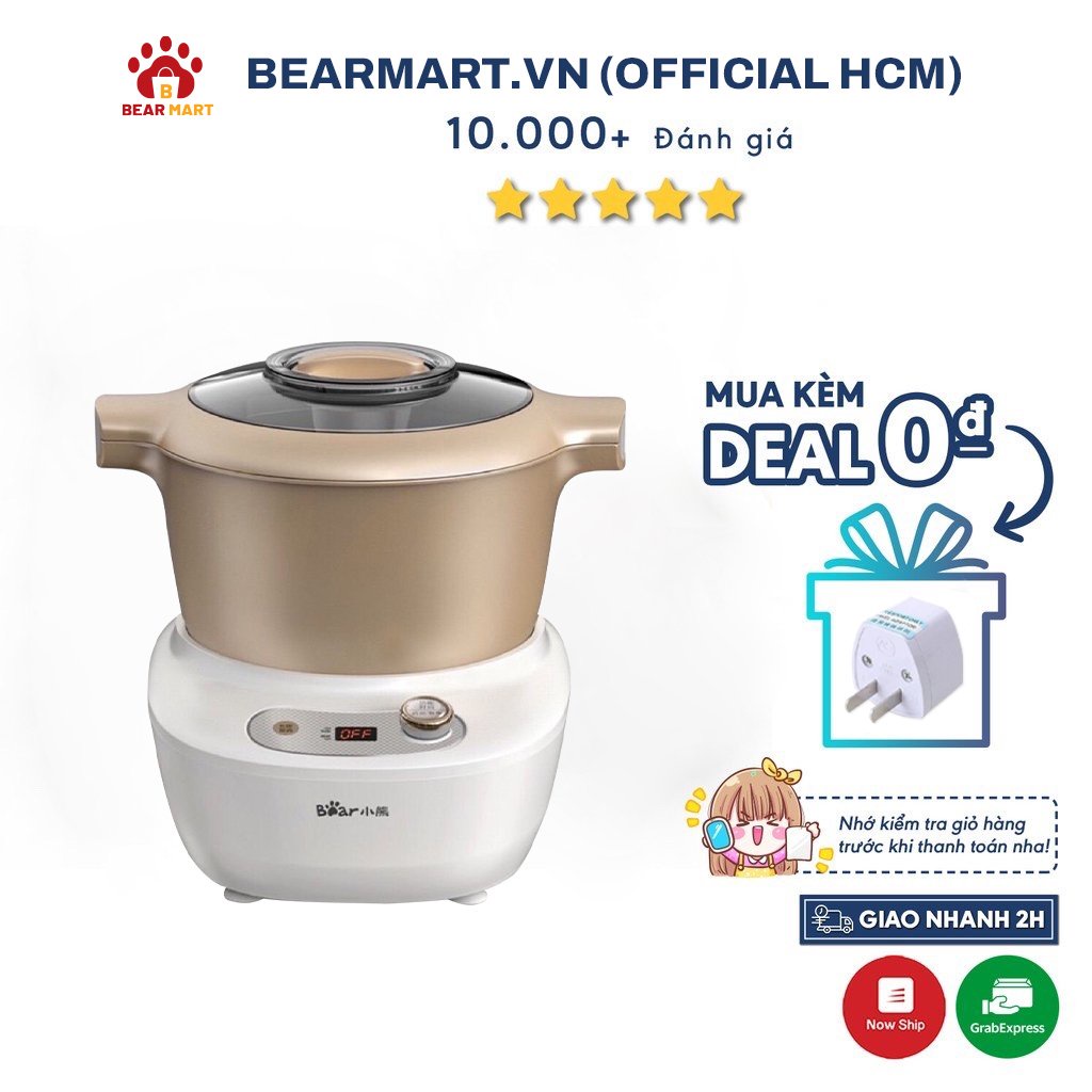 Máy Nhồi Bột Bear 5l 2019 - Hàng Có Sẵn - Bảo Hành 12 Tháng