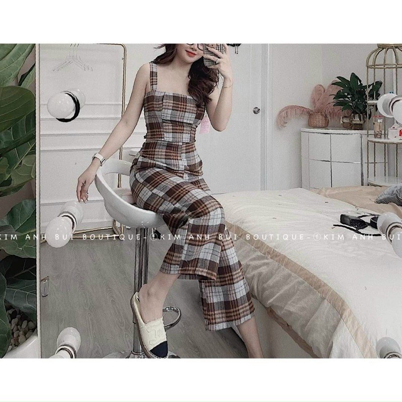 (HÌNH THẬT) SET CROP CARO