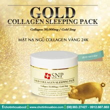 Mặt nạ ngủ SNP tinh chất vàng Gold Collagen Sleeping Pack