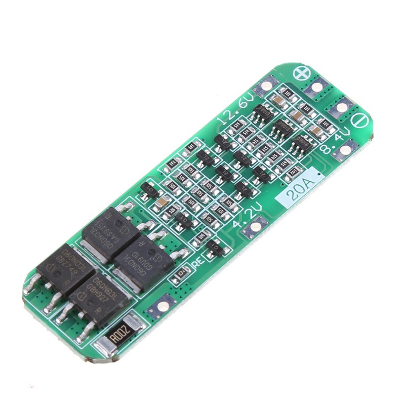 Bảng Mạch Mô Đun Bảo Vệ Pin Li-Ion 3s 20a 18650 Pcb Bms 12.6v