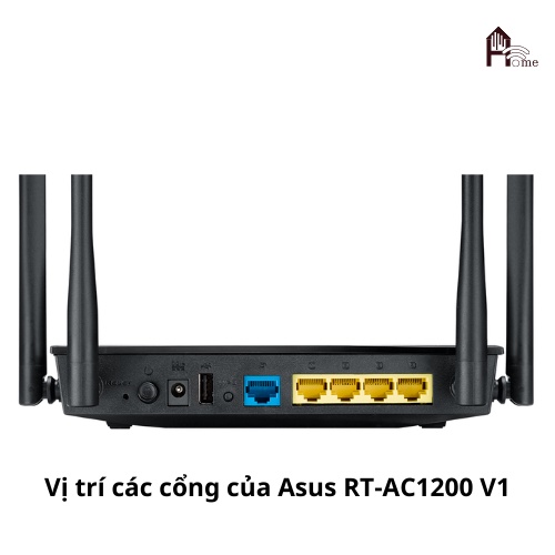 ROUTER WIFI ASUS RT-AC1200 V1, V2  –  4 Anten 5dBi và dịch vụ Parental Control