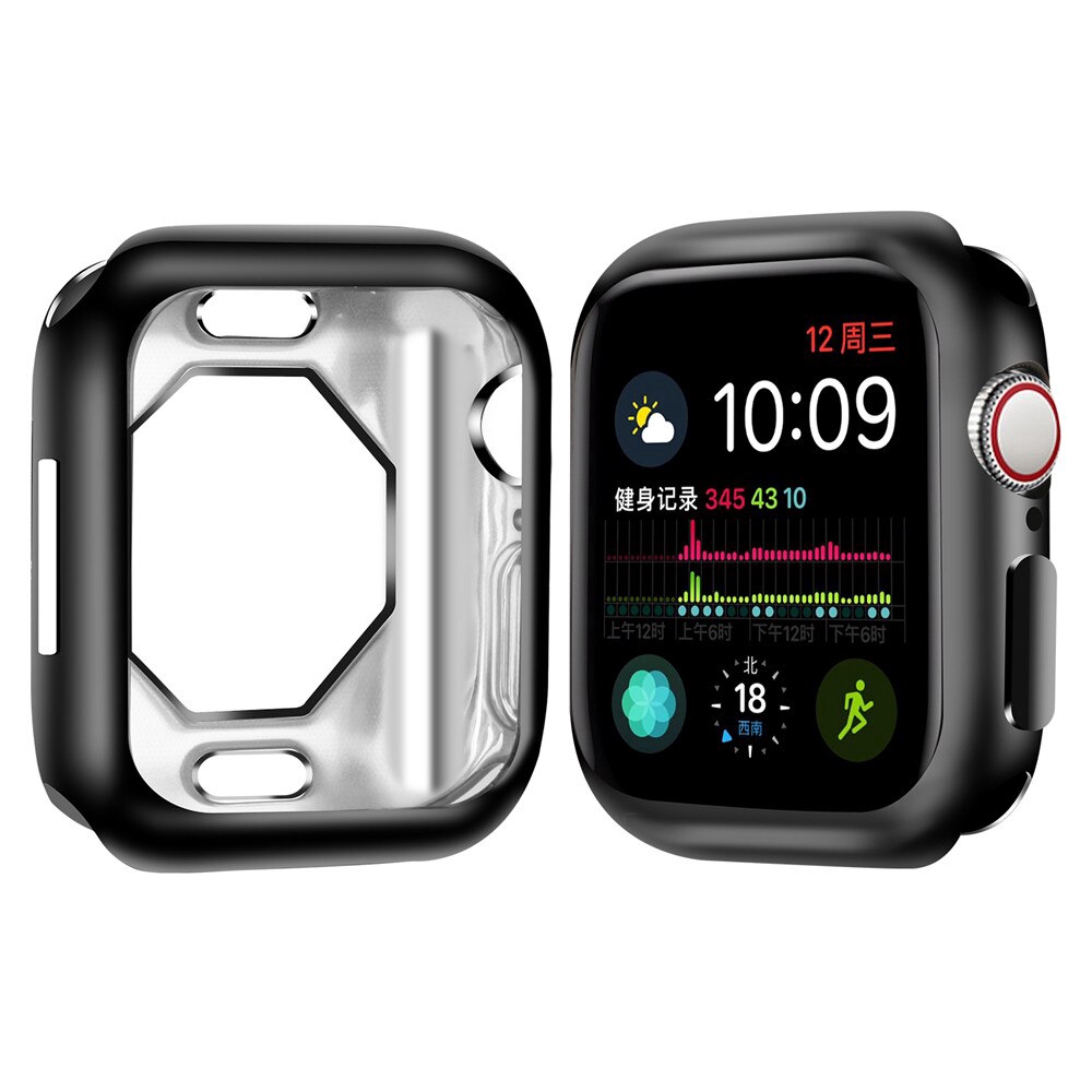 Full Protection Silicone Soft Case for Apple Watch iWatch Series 6/SE/5/4 Cover 40/40mm 44mm Plating TPU Case