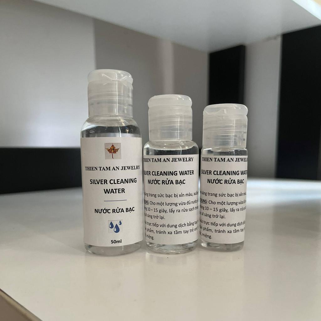 Nước rửa trang sức Bạc TTA Jewelry làm sạch dây chuyền, nhẫn, lắc tay, hoa tai TTAcleaning 50ml