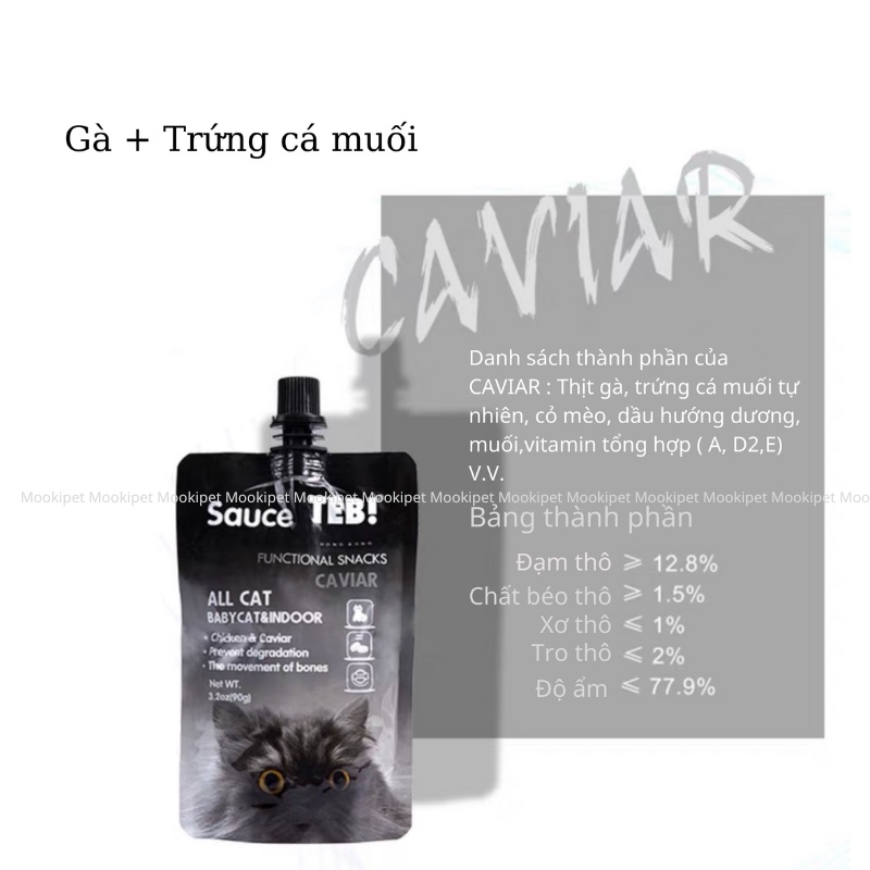 Sốt dinh dưỡng dành cho chó mèo bổ sung dinh dưỡng cân đối thể trạng [ MOOKIPET ]
