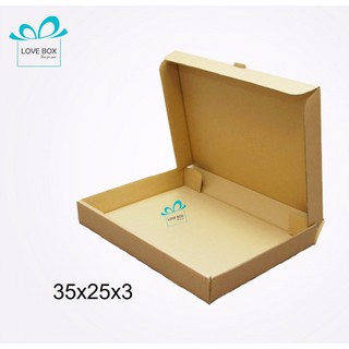 Hộp carton nắp gài 35x25x3 - ƯU ĐÃI - Combo 25 hộp giá sản xuất (ảnh thật)