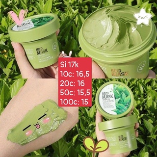 Mặt nạ bùn trà xanh làm sáng da