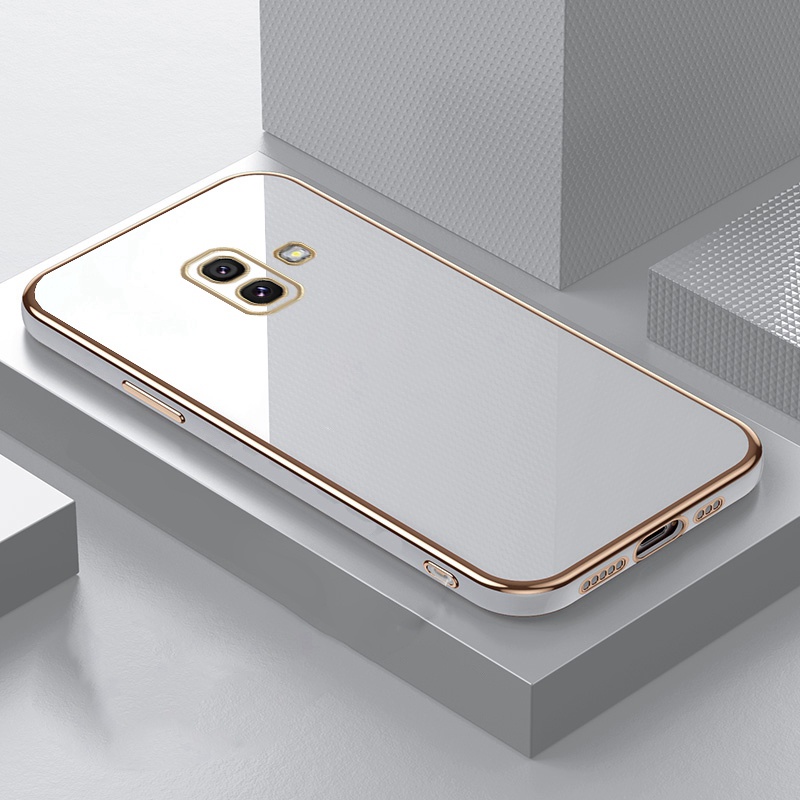 Ốp Điện Thoại Mềm Mạ Màu Cho Samsung Galaxy J4 J6 Plus 2018 J7 Prime J610 J610G J610F J415 J415F J415G SM-G610 On Nxt On7 Prime