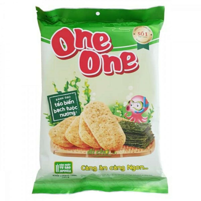 bánh gạo one one tảo biển bạch tuộc nướng 104g