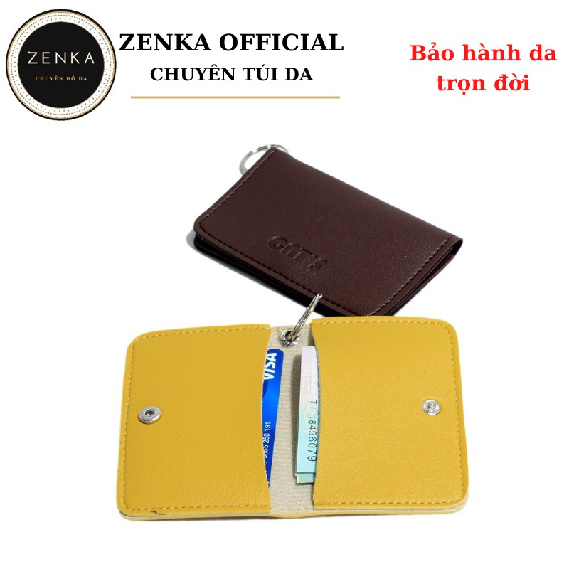 Ví đựng thẻ Zenka đựng card, tiền lẻ, vé gửi xe, làm móc khóa rất tiện dụng và đẹp mắt