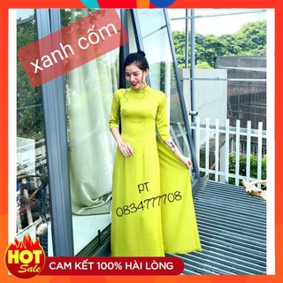 [ HOT HOT ] Áo dài trơn tây thi cao cấp cổ 2 phân
