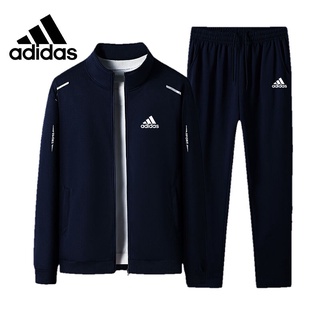 Bộ đồ thể thao Adidas cổ đứng chống gió cho nam