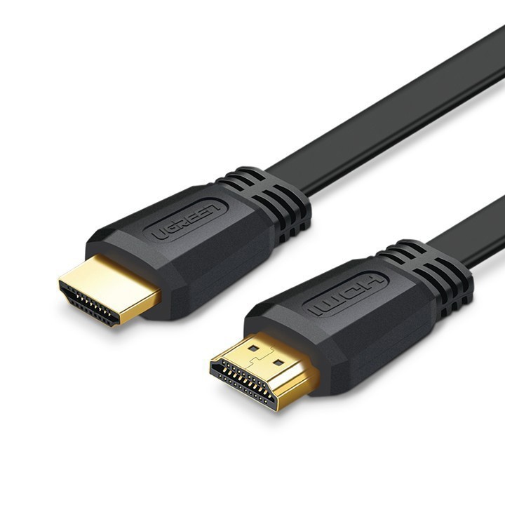 Cáp tín hiệu HDMI 2.0 dài 1.5m dây dẹt hỗ trợ 4K Ugreen 50819/50820/50821 - Hàng Chính Hãng - Bảo Hành 18 Tháng
