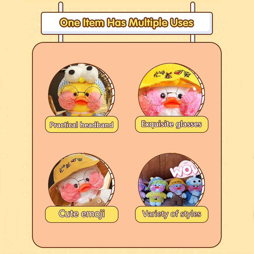 BERNARDO Kawaii Yellow Duck Plush Toy Cartoon Hyaluronic Acid Duck Doll Lalafanfan Ducks Plush Pillow 30cm Animals Christmas Stuffed Toys Animal Pillow Soft Cafe Duck Stuffed Toys