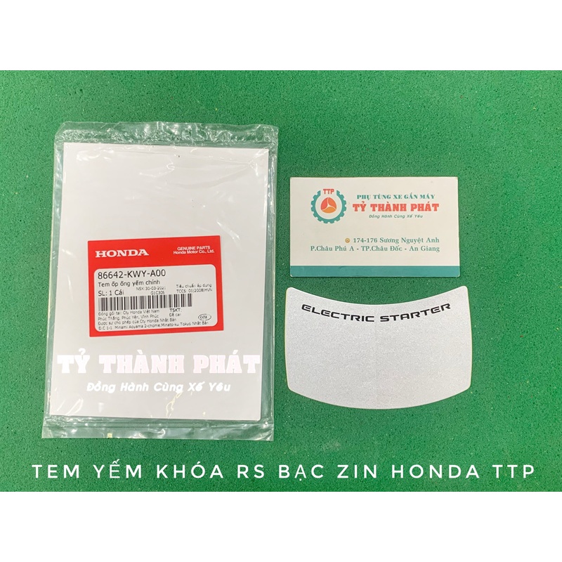 Tem Yếm Khóa RS zin Bạc