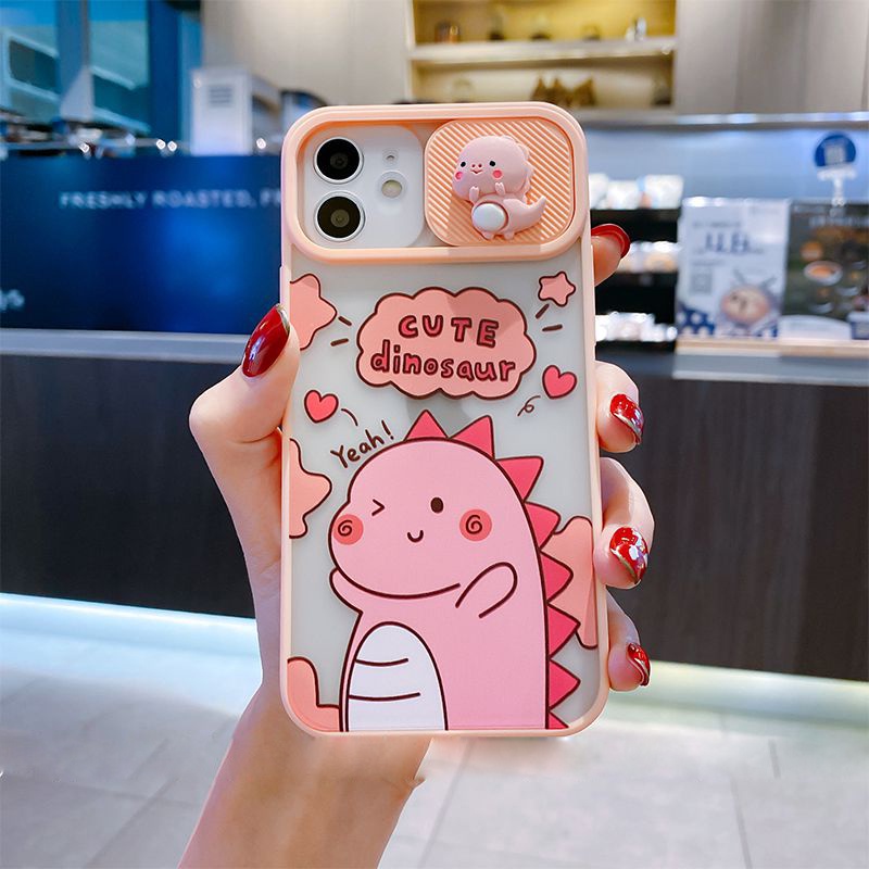 Ốp lưng iphone trượt camera khủng long-cá sấu Dinosaur 6/6plus/6splus/7/7plus/8/8plus/x/xs/11/12/13/pro/max/plus DT09