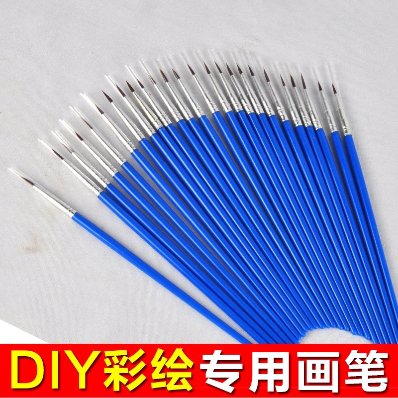 Cọ tô màu tượng nhựa và khay pha màu phá rẻ - CTM01