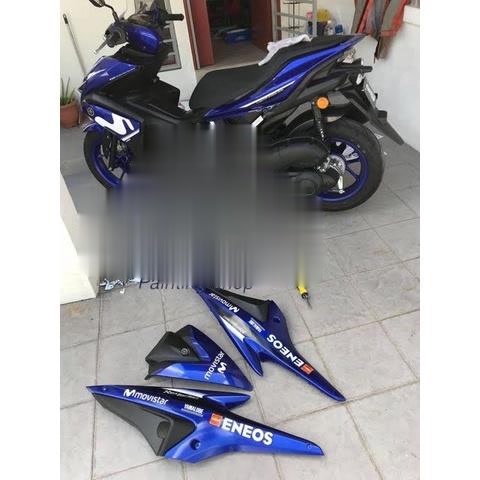 [COMBO] Sơn xịt dành cho xe máy kháng xăng Samurai màu Xanh Exciter - GP Y3973 (bóng 128, K1K, K1KT, 2K01) , Dầu nhớt 20