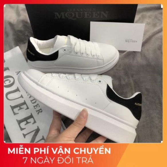 Giày Mcqueen trắng gót nhung hàng cao cấp giá xưởng Form dành cho cả nam nữ | BigBuy360 - bigbuy360.vn