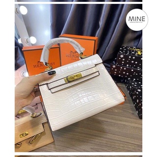 Túi HM mini size 20cm da rắn T0122
