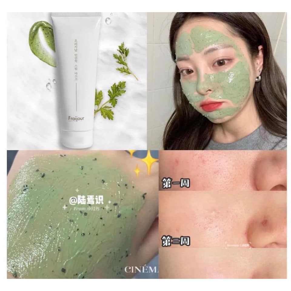 Mặt Nạ Đất Sét Ngải Cứu Nóng Fraijour Artemisia Steam Mask