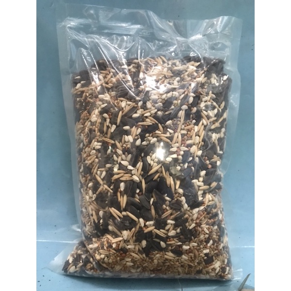 1kg - Hạt mix cho vẹt Macaw, Vẹt mào Cockatoo, Moluccan Cockatoo, Cacatua galerita, Xám, Sun, Ngực hồng...gói 1kg