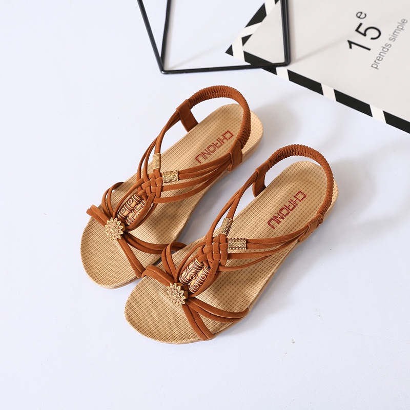 Giày xăng đan IELGY dây size lớn phong cách bohemian thời trang cho nữ