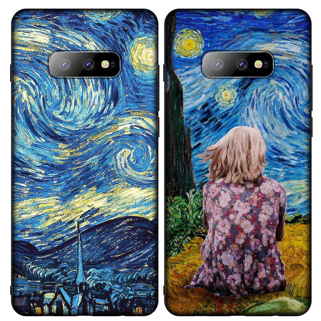 Ốp điện thoại in Skull Tardis tranh Van Gogh Samsung Galaxy S21 Ultra S8 Plus M31 M51 A11 A31 A51 S21+ S8+ S21Plus
