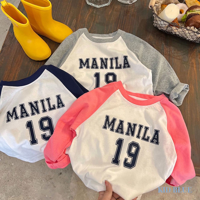 Áo Thun Cotton Dáng Dài Màu Sắc Phù Hợp Mùa Xuân Thu Dành Cho Trẻ Em