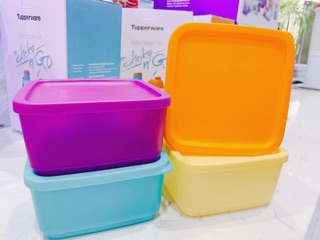 Tupperware - Bộ trữ mát 4 hộp small square 650ml