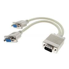 CÁP CHIA VGA 1 RA 2 CỔNG VGA - CHUYỂN 1 MÁY TÍNH RA 2 MÀN HÌNH LOẠI TỐT