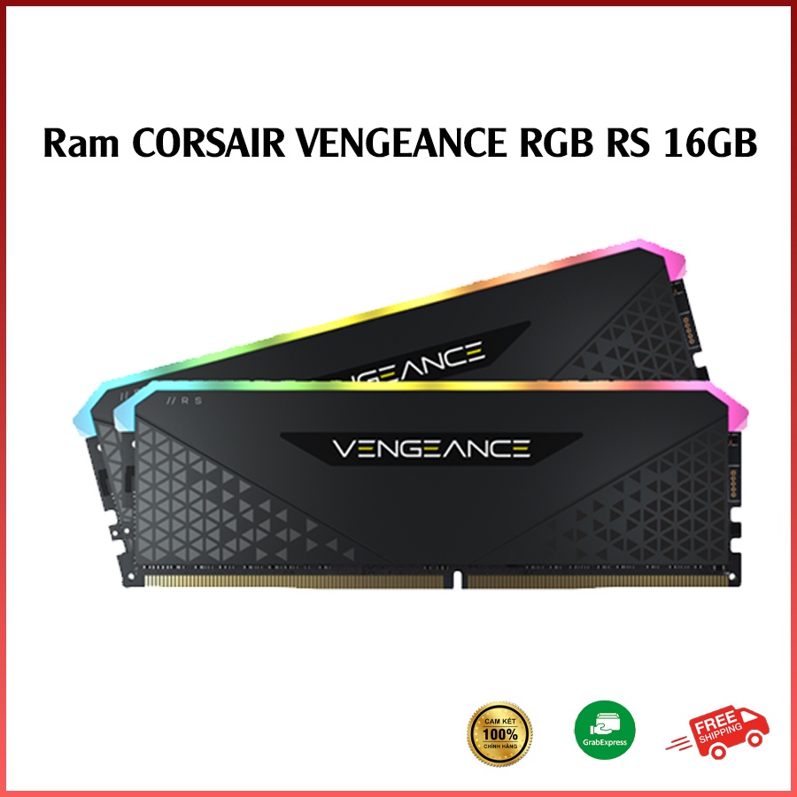Ram PC RAM Máy Tính CORSAIR VENGEANCE RGB RS 16GB (2x8GB) DDR4 3200MHz Kim Trung Computer