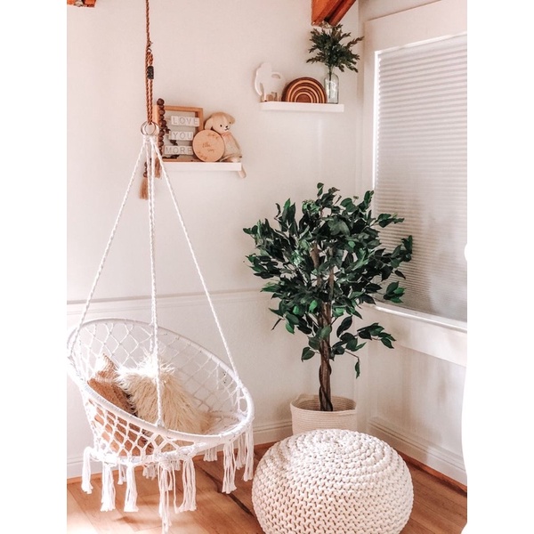 Xích đu treo trần treo trang trí sân vườn