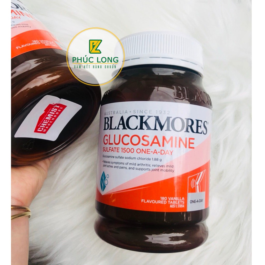 Viên uống Blackmores Glucosamine 1500mg Úc (180 viên) mẫu mới-mã T01