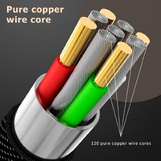 Cáp Sạc Nhanh 5a Cổng Micro Usb Type-C Có Đèn Led Cho Iphone Android