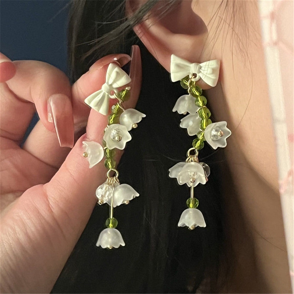 Bông Tai Hình Hoa Tulip Cỡ Nhỏ Phong Cách Retro Thời Trang Cho Nữ