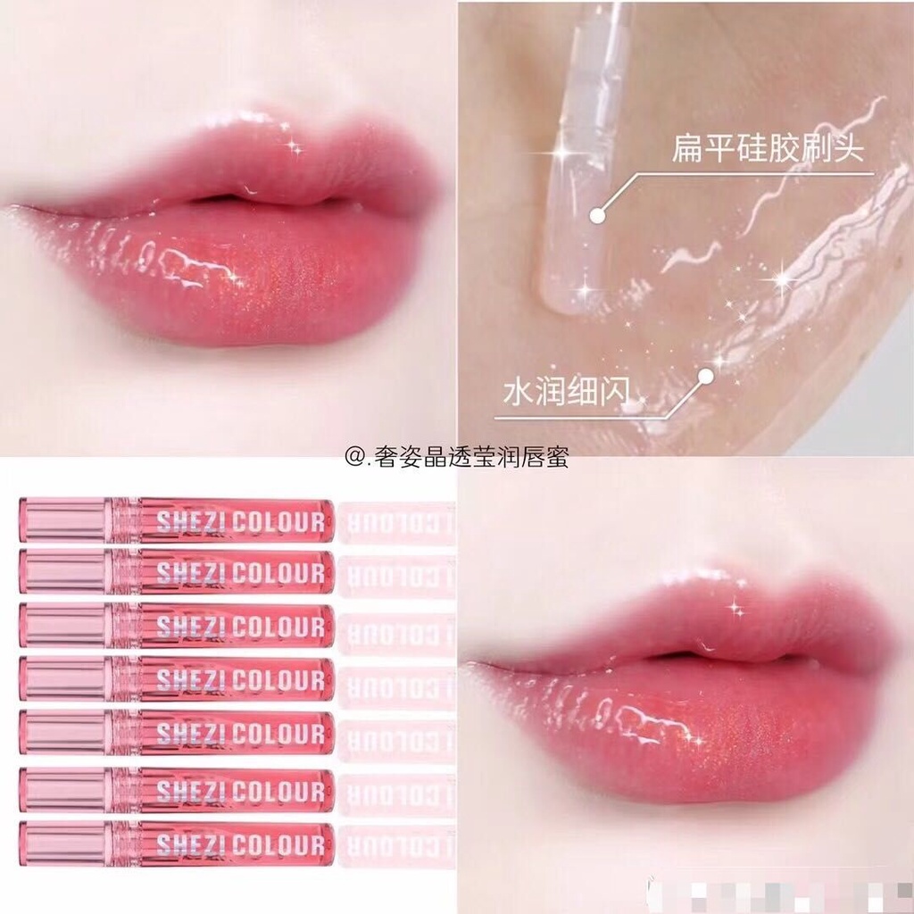 Son Bóng Shezi Trong Suốt Dưỡng Ẩm Lâu Trôi