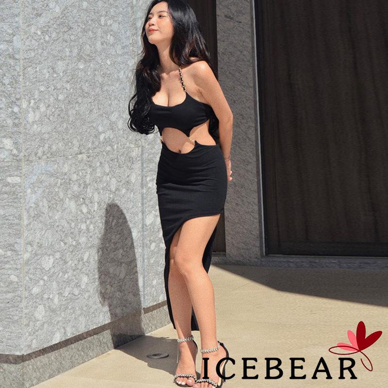 Đầm Sát Nách Hở Lưng Màu Trơn Thời Trang Dành Cho Nữ