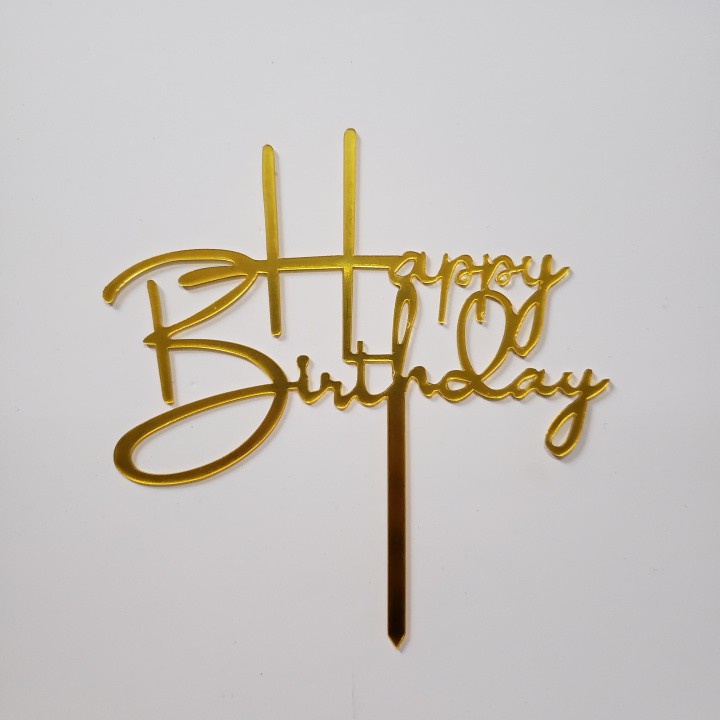 [Mã SKAMLTS7 giảm 10% đơn 150K] Thẻ Meka Happy Birthday, Que Cắm Meca, Topper Cake, Topper cắm bánh kem