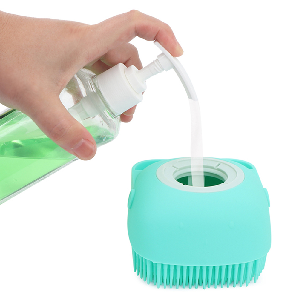 (Hàng Mới Về) Bàn Chải Tắm Cho Bé Bằng Silicon Mềm Có Móc Treo Tiện Dụng