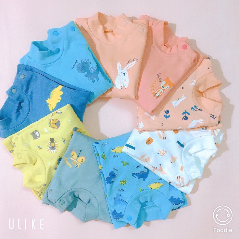 Aó cao cổ cài vai giữ nhiệt lullaby( 9m-4y)
