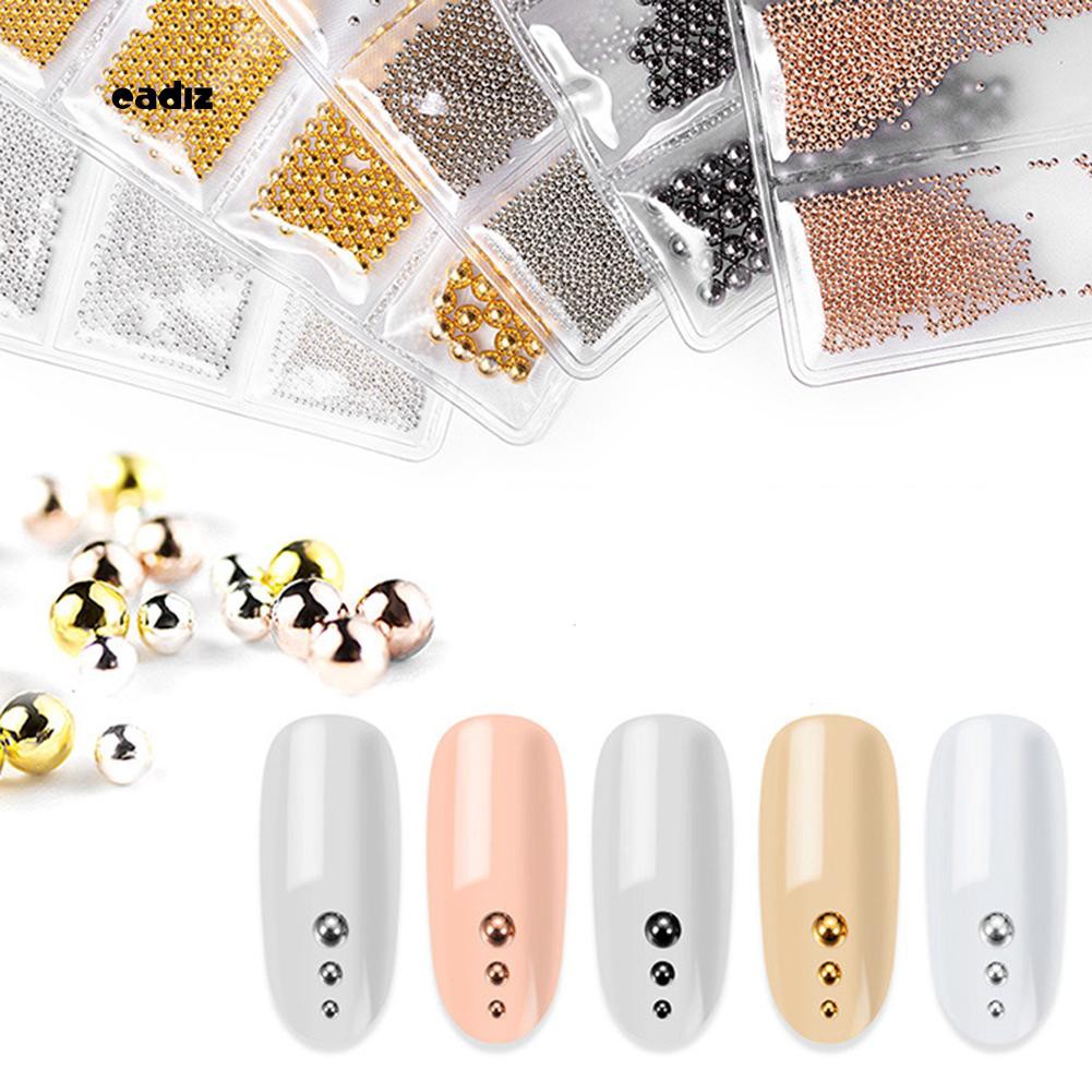 [Hàng mới về] Túi bóng kim loại 3D đính trang trí móng tay bắt mắt 0.5 - 3.0mm