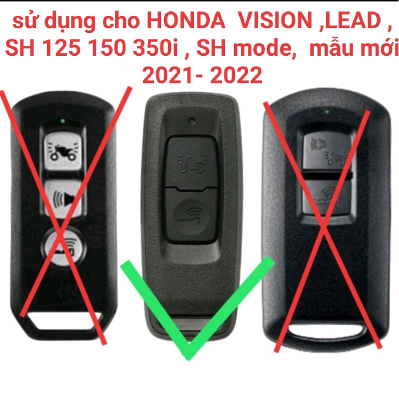 Vỏ bọc chìa khoá smartkey HONDA  SH, VISION ,LEAD ,SH MODE ,WINNER X ,Air Blade  Chìa đời 2021-2023 Mẫu Bao Da Chìa Khoá