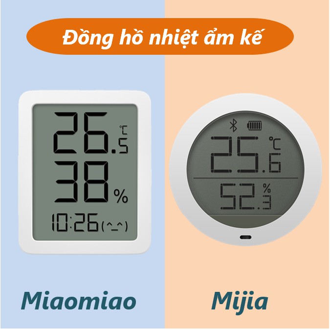 [BIG] Đồng hồ nhiệt ẩm kế Xiaomi Miaomiao MHO-C601 - Nhiệt ẩm kế Xiaomi Mijia gen 3 MJWSD05MMC
